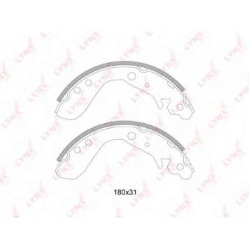 Комплект тормозных колодок задний для HONDA CITY, JAZZ(GD) <b>LYNXauto BS-3404</b>