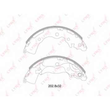 Комплект тормозных колодок задний для HYUNDAI ACCENT(MC) / KIA RIO(JB) <b>LYNXauto BS-4402</b>