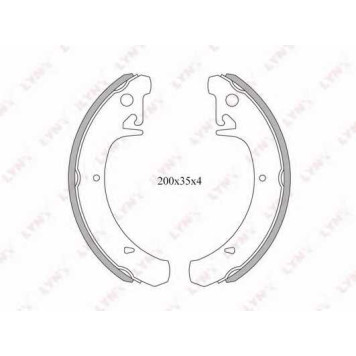 Комплект тормозных колодок задний <b>LYNXauto BS-4601</b>