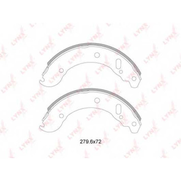 Комплект тормозных колодок задний <b>LYNXauto BS-4604</b>