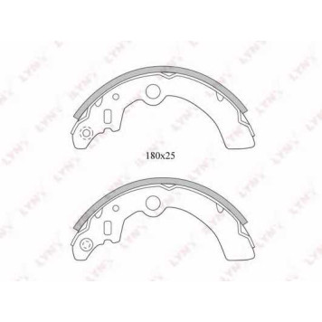 Комплект тормозных колодок задний для SUZUKI ALTO(HA24), IGNIS(FH), WAGON R, WAGON R+(MM) <b>LYNXauto BS-5101</b>