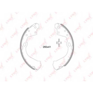 Комплект тормозных колодок задний для NISSAN SERENA(C24) <b>LYNXauto BS-5711</b>