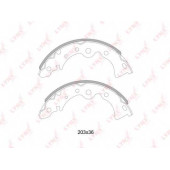 Комплект тормозных колодок задний для NISSAN ALMERA(B10), PRAIRIE(M10,NM10) <b>LYNXauto BS-5716</b>