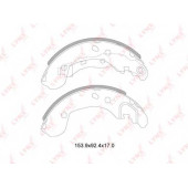Комплект тормозных колодок задний для NISSAN MICRA(K12), NOTE(E11) / RENAULT CLIO(BR0/1,CR0/1,KR0/1#), MODUS(F/JP0#) <b>LYNXauto BS-5717</b>