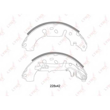 Комплект тормозных колодок задний для CITROEN NEMO(AA#) / FIAT FIORINO(225), LINEA(323), PUNTO(199), QUBO(225) / OPEL ADAM, CORSA / PEUGEOT BIPPER(AA#) <b>LYNXauto BS-5900</b>