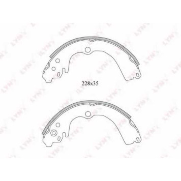 Комплект тормозных колодок задний для SUBARU FORESTER(SF,SG), IMPREZA(GC,GD,GF,GFC,GG), LEGACY(BC,BD,BG,BJF) <b>LYNXauto BS-7101</b>