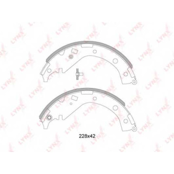 Комплект тормозных колодок задний для TOYOTA RAV 4(ACA2#,CLA2#,XA2#,ZCA2#) <b>LYNXauto BS-7524</b>