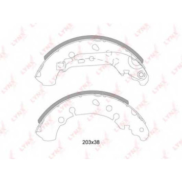 Комплект тормозных колодок <b>LYNXauto BS-7527</b>