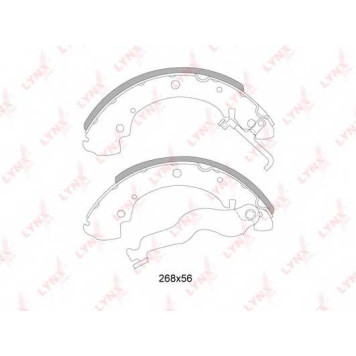 Комплект тормозных колодок задний для MERCEDES SPRINTER(906) / VW TRANSPORTER(70XA, 70XB, 70XC, 70XD, 7DB, 7DK, 7DW) <b>LYNXauto BS-8003</b>