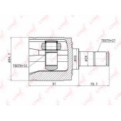 Шарнирный комплект приводного вала LYNXauto CI-3400