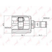 Шарнирный комплект приводного вала LYNXauto CI-3401