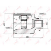 Шарнирный комплект приводного вала LYNXauto CI-3402