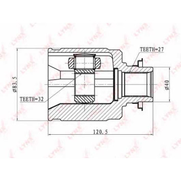 Шарнирный комплект приводного вала LYNXauto CI-3402