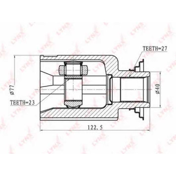 Шарнирный комплект приводного вала LYNXauto CI-3405