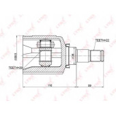 Шарнирный комплект приводного вала LYNXauto CI-3703