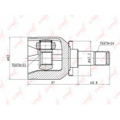 Шарнирный комплект приводного вала LYNXauto CI-4601