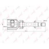 Шарнирный комплект приводного вала LYNXauto CI-7500