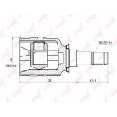 Шарнирный комплект приводного вала LYNXauto CI-7501
