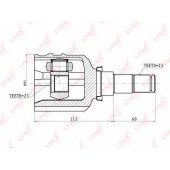 Шарнирный комплект приводного вала LYNXauto CI-7509