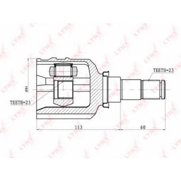 Шарнирный комплект приводного вала LYNXauto CI-7509