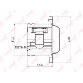 Шарнирный комплект приводного вала LYNXauto CI-8010