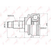 Шарнирный комплект приводного вала LYNXauto CO-1400