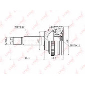 Шарнирный комплект приводного вала LYNXauto CO-1800