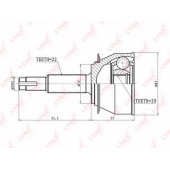 Шарнирный комплект приводного вала LYNXauto CO-1803