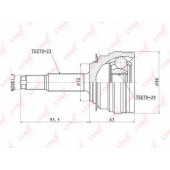 Шарнирный комплект приводного вала LYNXauto CO-1810