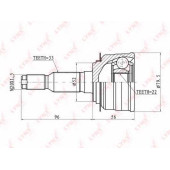 Шарнирный комплект приводного вала LYNXauto CO-1814