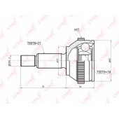 Шарнирный комплект приводного вала LYNXauto CO-2803A