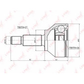 Шарнирный комплект приводного вала LYNXauto CO-2805
