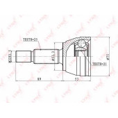 Шарнирный комплект приводного вала LYNXauto CO-3003