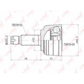 Шарнирный комплект приводного вала LYNXauto CO-3405