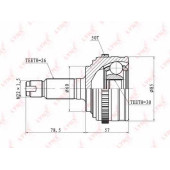 Шарнирный комплект приводного вала LYNXauto CO-3408A
