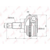 Шарнирный комплект приводного вала LYNXauto CO-3410A