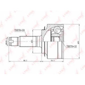Шарнирный комплект приводного вала LYNXauto CO-3411