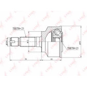 Шарнирный комплект приводного вала LYNXauto CO-3413