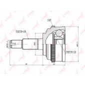Шарнирный комплект приводного вала LYNXauto CO-3414A