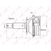Шарнирный комплект приводного вала LYNXauto CO-3624A
