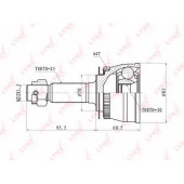 Шарнирный комплект приводного вала LYNXauto CO-3628A