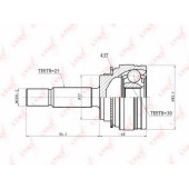 Шарнирный комплект приводного вала LYNXauto CO-3636A