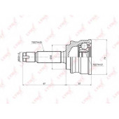 Шарнирный комплект приводного вала LYNXauto CO-3656
