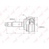 Шарнирный комплект приводного вала LYNXauto CO-3658A