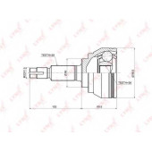 Шарнирный комплект приводного вала LYNXauto CO-3661
