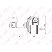 Шарнирный комплект приводного вала LYNXauto CO-3671