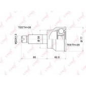 Шарнирный комплект приводного вала LYNXauto CO-3680