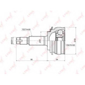 Шарнирный комплект приводного вала LYNXauto CO-3684