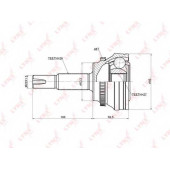 Шарнирный комплект приводного вала LYNXauto CO-3692A
