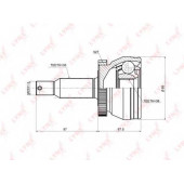 Шарнирный комплект приводного вала LYNXauto CO-3695A